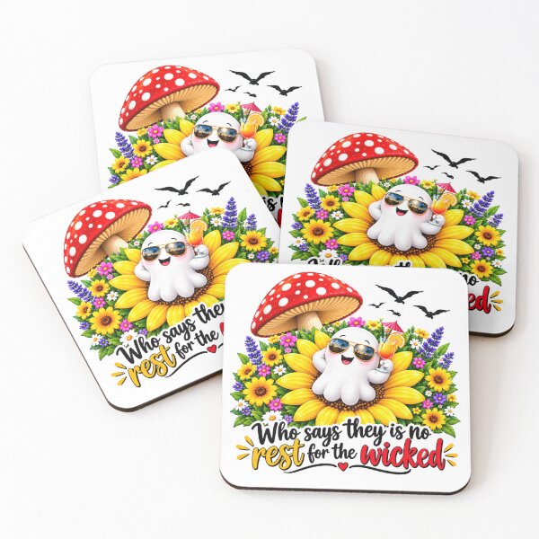 Item preview, Who Says There's No Rest For The Wicked Ghost Design designed and sold by Tobietales.