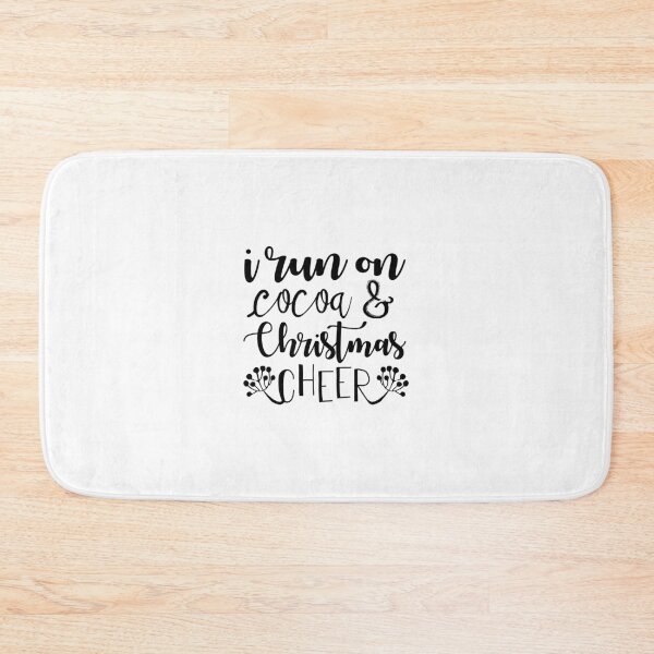 Item preview, I Run on Cocoa and Christmas Cheer Quote Holiday Vibes designed and sold by FuzionRaptor.