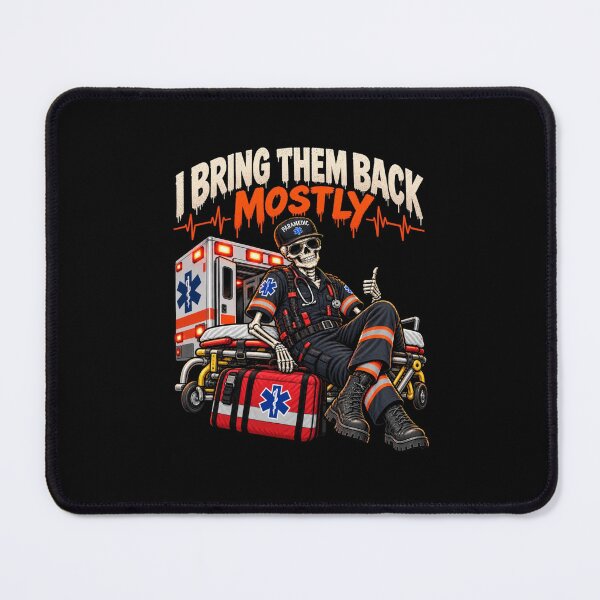 Item preview, Halloween Paramedic Skeleton – Emergency Medical Humor designed and sold by justforart91.
