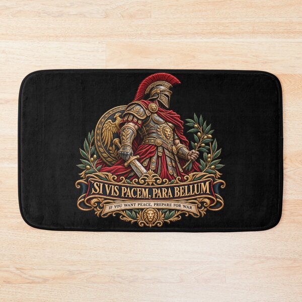 Item preview, Si Vis Pacem Para Bellum Roman Warrior – If You Want Peace Prepare for War Latin Motto designed and sold by Emoji Emblems.