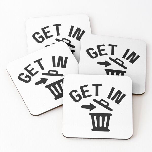 Item preview, Trash Can - Get In (black design) designed and sold by Weird-Wonders.