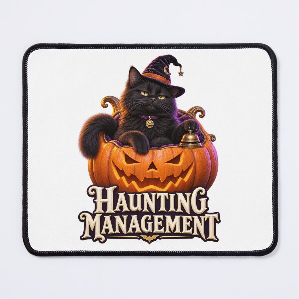 Item preview, Haunting Management Witch Cat designed and sold by TrendTribeTP.