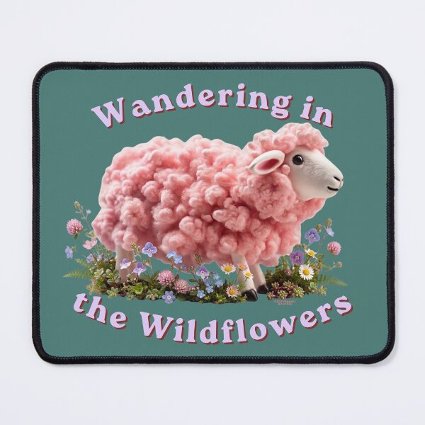 Item preview, Wandering in the Wildflowers Cottagecore Sheep designed and sold by MossfirWood.