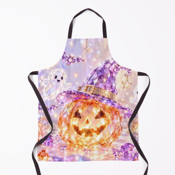 Item preview, Sparkling Crystal Halloween Pumpkin Witch Hat Ghosts designed and sold by BloomOfDesign.