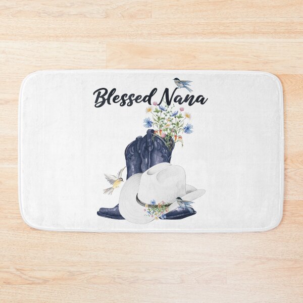 Item preview, Blessed Nana with Cowboy Boots, Wildflowers & Birds designed and sold by JeweledDesigns.
