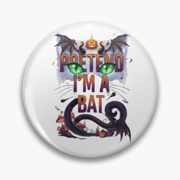 Item preview, Pretend I'm A Bat Lazy Halloween Costume Spooky Cat  designed and sold by Retro Whiskers.