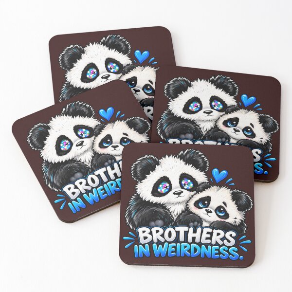 Item preview, Bam Bam & Rocky — Brothers in Weirdness Panda designed and sold by Shadoe-gallery.
