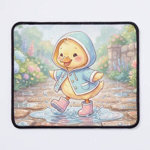 Item preview, Duckling In Rainboots | Whimsical Kawaii Illustration designed and sold by Moonlily Tavern.
