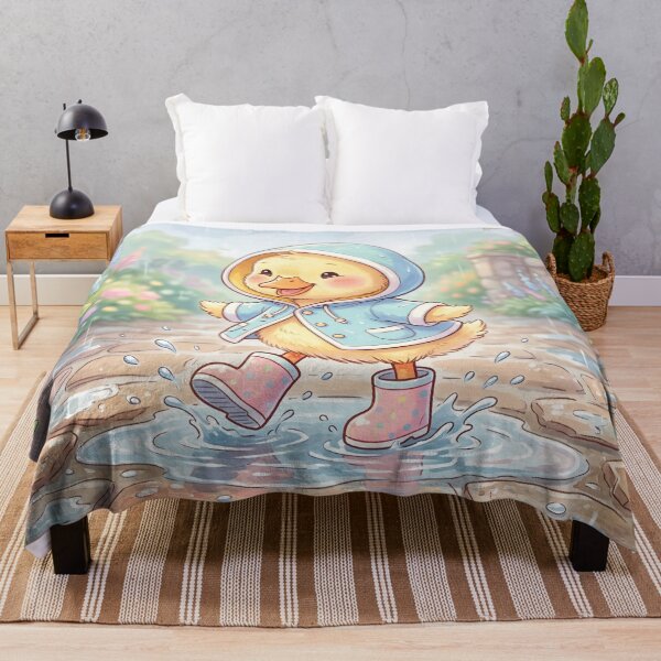 Item preview, Duckling In Rainboots | Whimsical Kawaii Illustration designed and sold by Moonlily Tavern.
