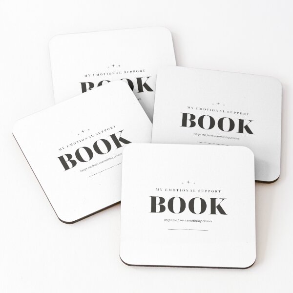 Item preview, My Emotional Support Book Keeps Me From Committing Crimes — Funny Reader Design designed and sold by WellReadThreadz.