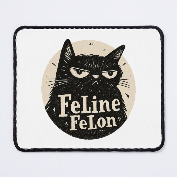 Item preview, Feline Felon Angry Cat Cute Tough Guy Cat Lover Pop Culture Art designed and sold by Ignorant-Artist.