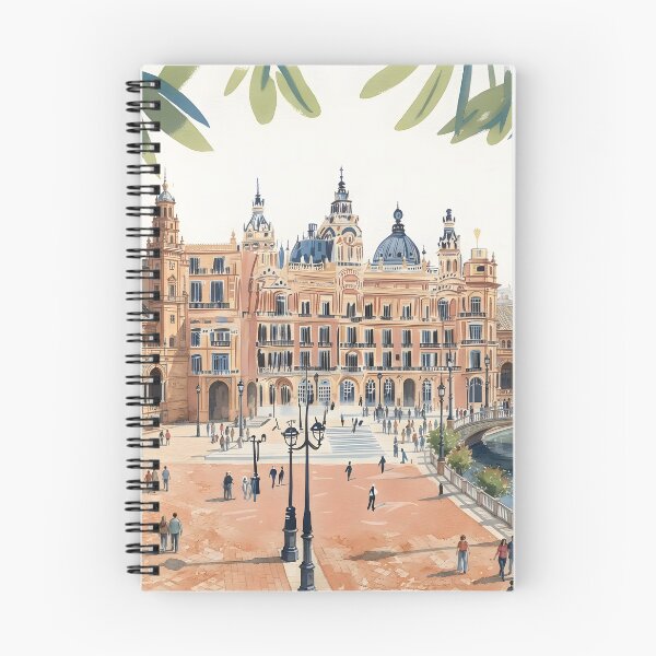 Item preview, Seville Plaza de España Art Print – Spain Travel Wall Art designed and sold by POSTERIOCREW.