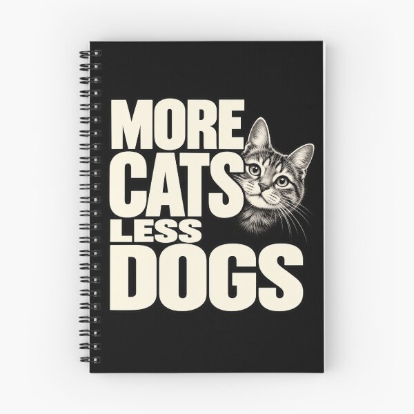 Item preview, More Cats Less Dogs Funny Cat Lover Mom Dad Pet Humor T-Shirt designed and sold by Trendably.