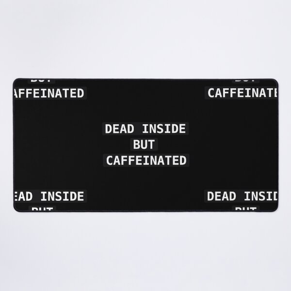 Item preview, Dead Inside But Caffeinated – Funny Coffee Quote Sticker, Burnout Humor designed and sold by PRIME4YOU.