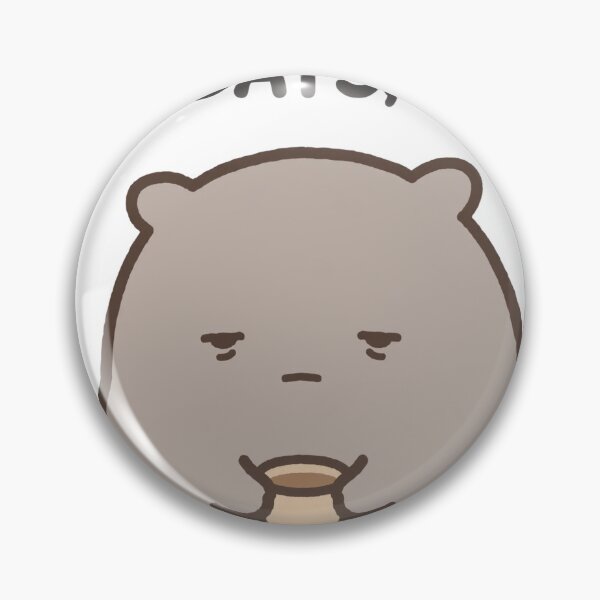 Item preview, Grumpy Chibi Wombat Coffee Cup Mondays Man Funny Sticker designed and sold by xiaoxiaochibi.