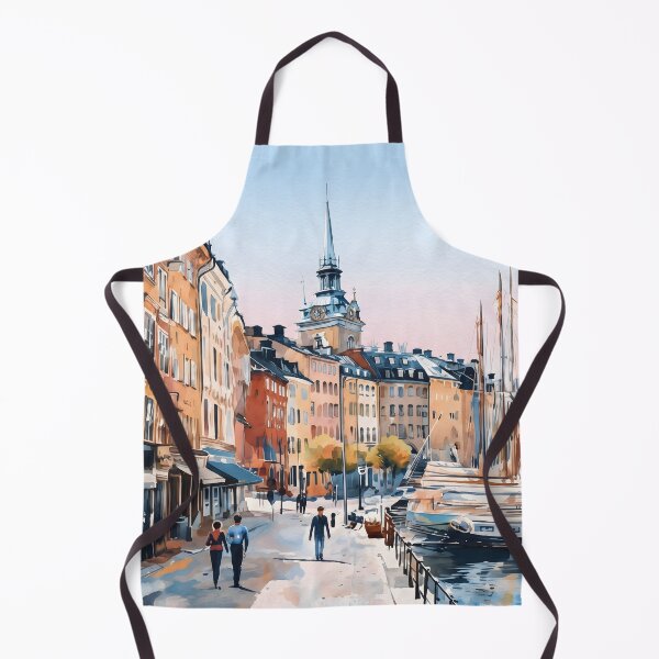 Item preview, Stockholm Sweden Watercolor Art Print – Scandinavian City  designed and sold by POSTERIOCREW.