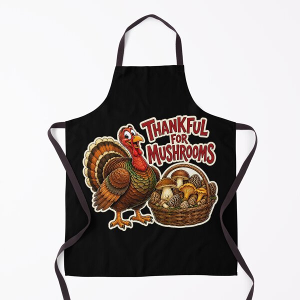 Item preview, Thankful for Mushrooms – Cute Thanksgiving Turkey Mushroom Hunter designed and sold by AceEye.
