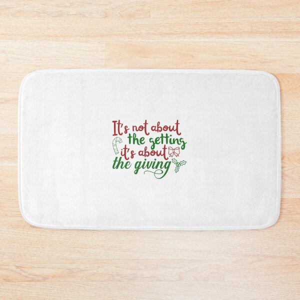 Item preview, It’s Not About Getting It’s About Giving Christmas Quote designed and sold by FuzionRaptor.