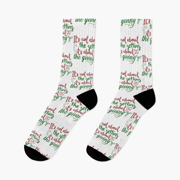 Item preview, It’s Not About Getting It’s About Giving Christmas Quote designed and sold by FuzionRaptor.