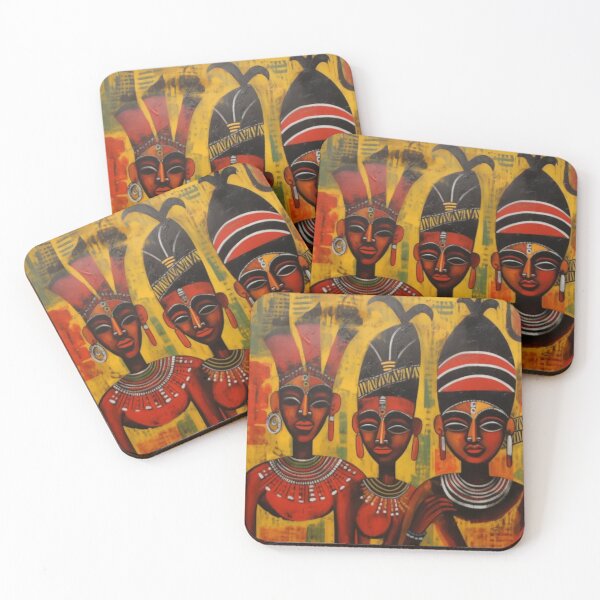 Item preview, Cameroon African Heritage Art – Bold Afrocentric Portrait designed and sold by GSizzle1.
