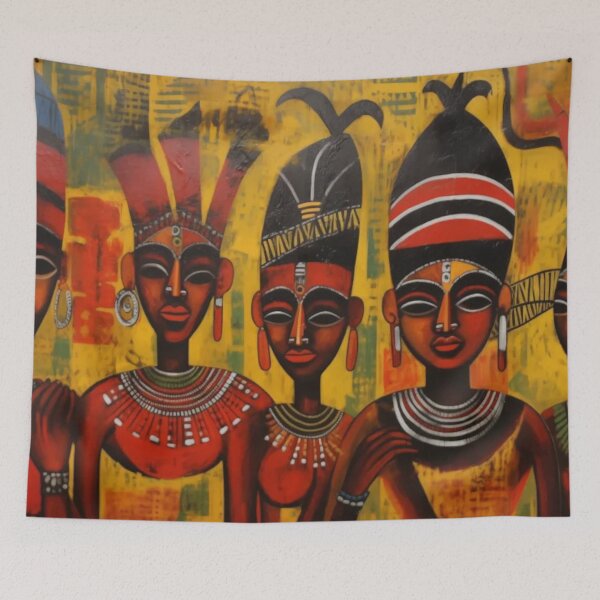 Item preview, Cameroon African Heritage Art – Bold Afrocentric Portrait designed and sold by GSizzle1.