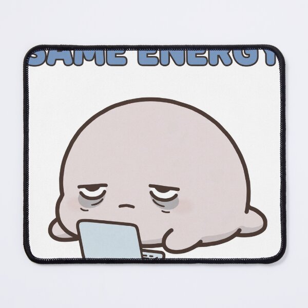 Item preview, Funny Chibi Blobfish Laptop Same Energy Work From Home Sticker designed and sold by xiaoxiaochibi.