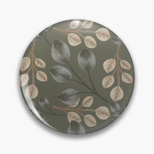 Item preview, Botanical Foliage Muted Sage Olive Gray Seamless Pattern Art designed and sold by ​Jyoti Digital Artist.
