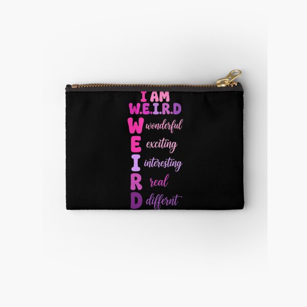 Item preview, I Am W.E.I.R.D Shirt - Wonderful Exciting Interesting Real Different Pink designed and sold by Vibe-Vary.