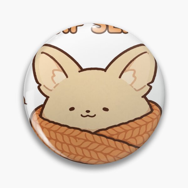 Item preview, Cute Chibi Fennec Fox Chunky Knit Scarf Scarf Season Fall Sticker designed and sold by xiaoxiaochibi.