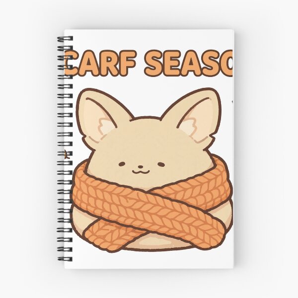 Item preview, Cute Chibi Fennec Fox Chunky Knit Scarf Scarf Season Fall Sticker designed and sold by xiaoxiaochibi.