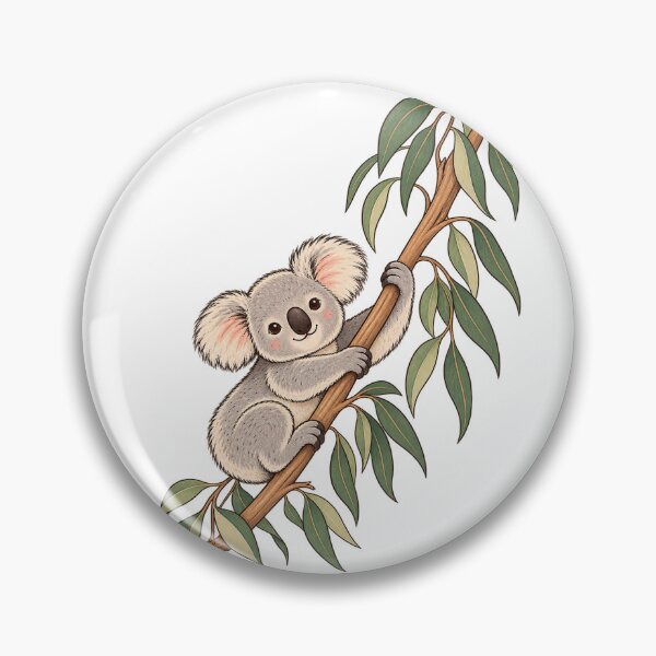 Item preview, Koala Climbing Eucalyptus Branch designed and sold by Doodle Souq.
