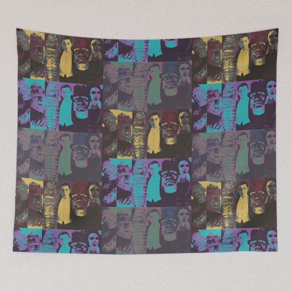 Item preview, Classic Monsters Fan Pop-Art Collage designed and sold by Cathedral of Curiosity.