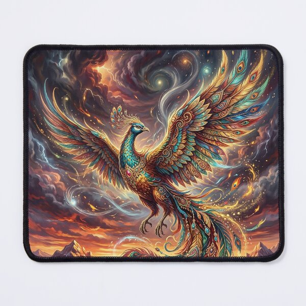 Item preview, Majestic Simurgh Soaring Over a Persian City designed and sold by Lucid Dream Pixel.