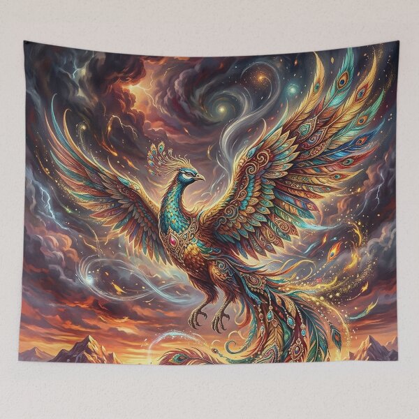 Item preview, Majestic Simurgh Soaring Over a Persian City designed and sold by Lucid Dream Pixel.