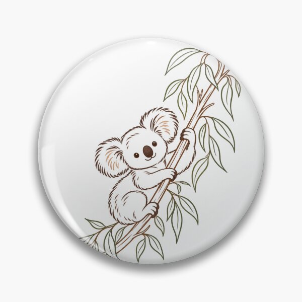 Item preview, Koala Climbing Eucalyptus Branch designed and sold by Doodle Souq.