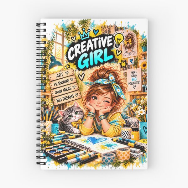 Item preview, Creative Girl – Imagine, Create, Dream designed and sold by MONIKA08 DESIGN.