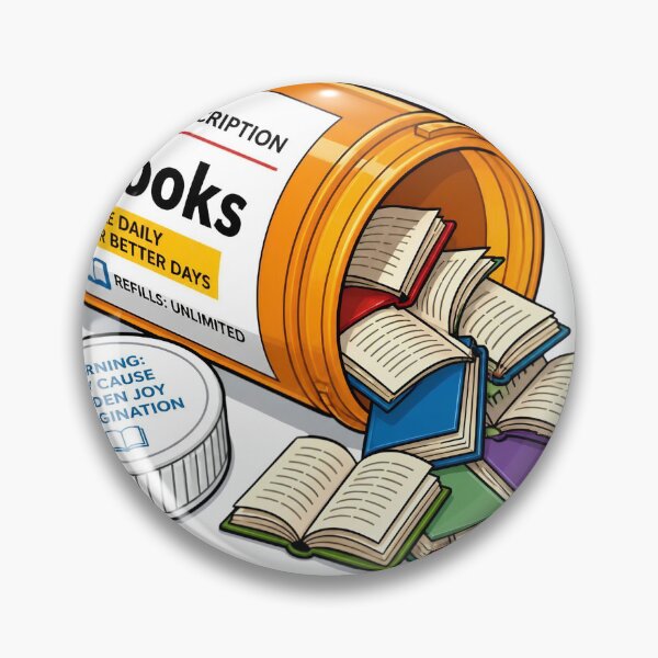 Item preview, Prescription Books Funny Reader Nurse Gift designed and sold by Midnight Manor Art.
