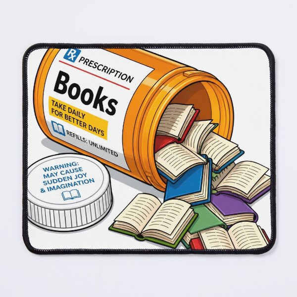 Item preview, Prescription Books Funny Reader Nurse Gift designed and sold by Midnight Manor Art.