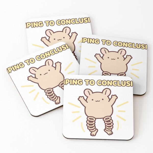 Item preview, Funny Chibi Jerboa Jumping Jumping To Conclusions Meme Sticker designed and sold by xiaoxiaochibi.