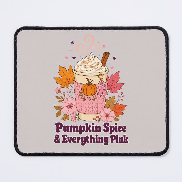Item preview, Pumpkin Spice & Everything Pink - Breast Cancer Awareness Fall Coffee Latte designed and sold by MIRAJIL.