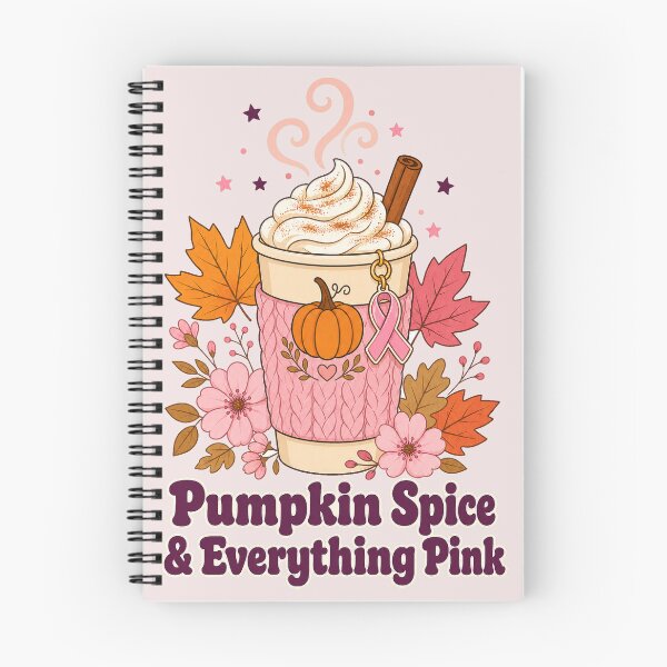 Item preview, Pumpkin Spice & Everything Pink - Breast Cancer Awareness Fall Coffee Latte designed and sold by MIRAJIL.