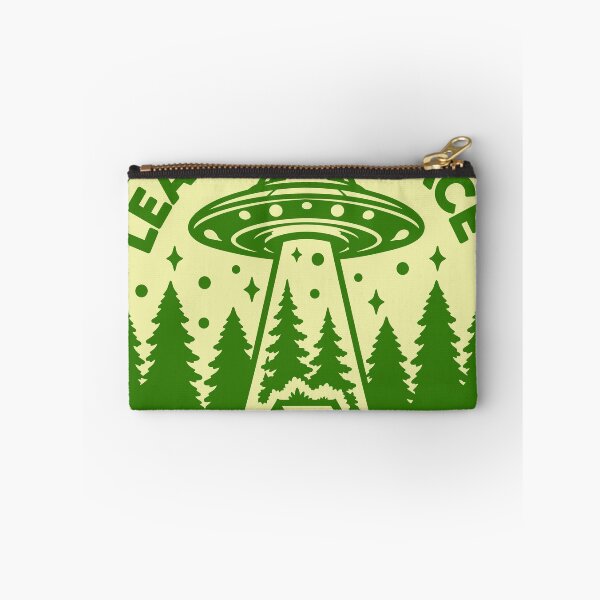Item preview, Leave No Trace UFO Camping Badge – Outdoor Illustration designed and sold by PIXEL POP DESIGNS - Beyond the Norm!.