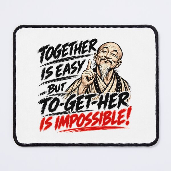 Item preview, Together Is Easy – To-Get-Her Is Impossible designed and sold by PRINTIONAL.