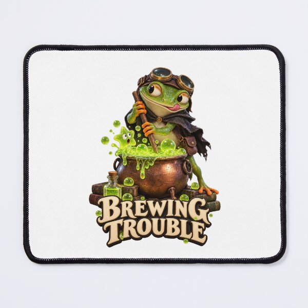 Item preview, Brewing Trouble Potion Frog designed and sold by TrendTribeTP.