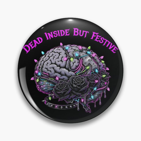 Item preview, Dead Inside But Festive Gothic Brain Christmas Lights designed and sold by CraftyValley.