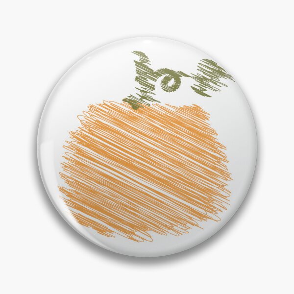 Item preview, Orange Scribble Pumpkin Art designed and sold by BetweenForms.