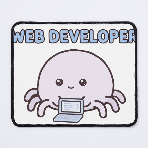 Item preview, Funny Chibi Spider Laptop Web Developer Programmer Humor Sticker designed and sold by xiaoxiaochibi.