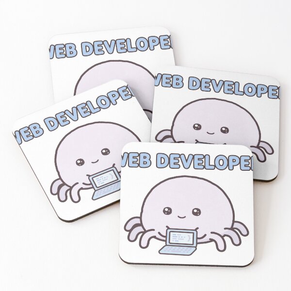Item preview, Funny Chibi Spider Laptop Web Developer Programmer Humor Sticker designed and sold by xiaoxiaochibi.