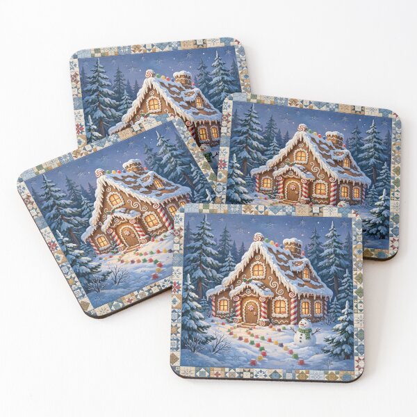 Item preview, Gingerbread House Christmas Throw Blanket designed and sold by Bluntees .