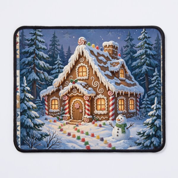 Item preview, Gingerbread House Christmas Throw Blanket designed and sold by Bluntees .